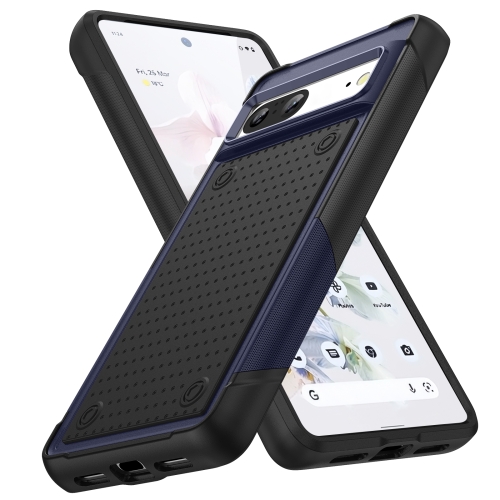 

For Google Pixel 7 5G PC + TPU Shockproof Protective Phone Case(Blue+Black)