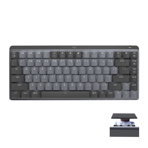 

Logitech MX Mechanical Mini Wireless Bluetooth Dual Mode Keyboard with Logi Bolt USB Receiver(Brown Axis)