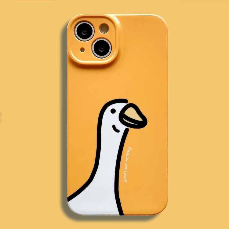 

For iPhone 14 Film Printing Ultra-thin All Inclusive PC Phone Case(Duck)