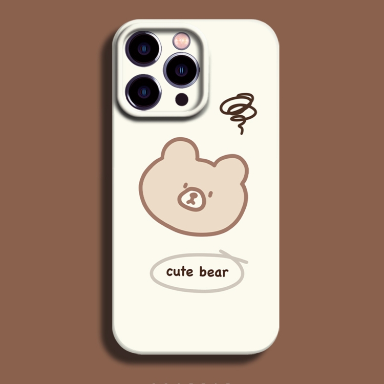 

For iPhone 14 Pro Film Printing Ultra-thin All Inclusive PC Phone Case(Bear)