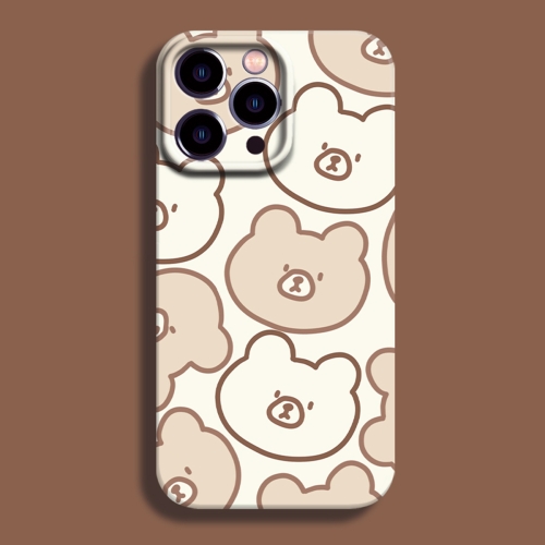 

For iPhone 14 Pro Film Printing Ultra-thin All Inclusive PC Phone Case(Bears)