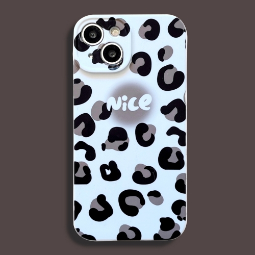 

For iPhone 13 Film Printing Ultra-thin All Inclusive PC Phone Case(Leopard Nice)