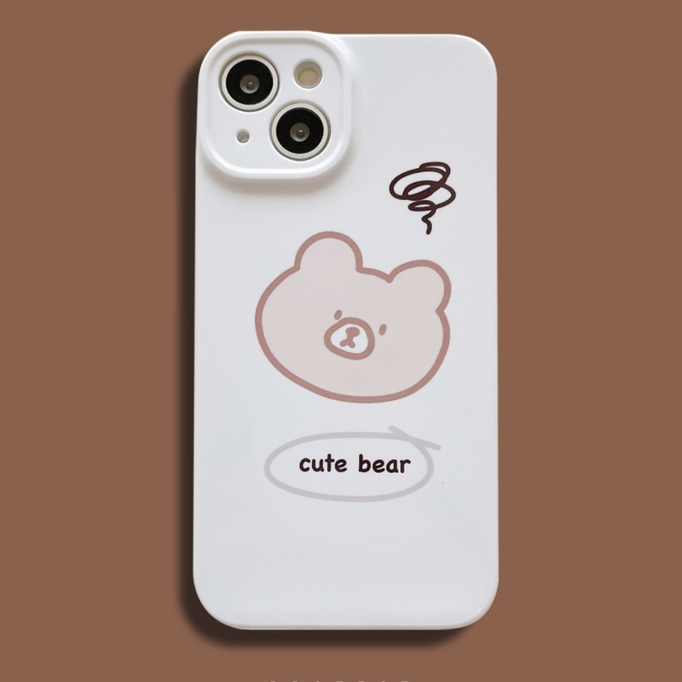 

For iPhone 12 Film Printing Ultra-thin All Inclusive PC Phone Case(Bear)