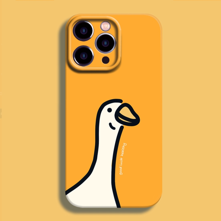 

For iPhone 12 Pro Film Printing Ultra-thin All Inclusive PC Phone Case(Duck)
