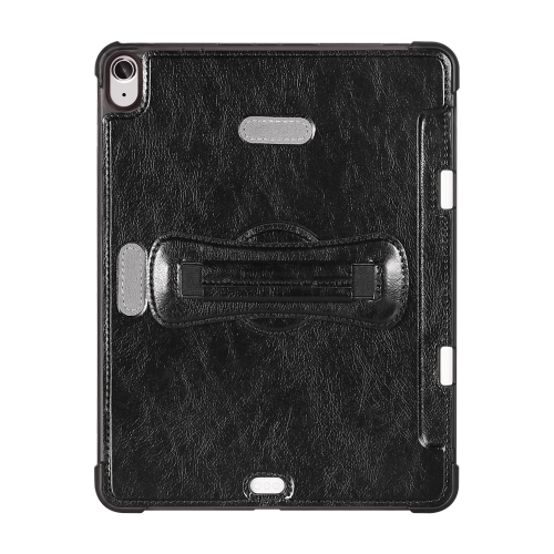 

For iPad Air 4 / Air 5 360 Degree Rotation Handheld Leather Back Tablet Case with Pencil Slot(Black)
