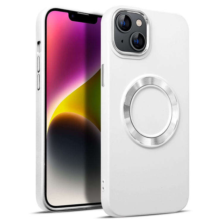 

For iPhone 11 Pro MagSafe Imitation Liquid Silicone Phone Case(White)