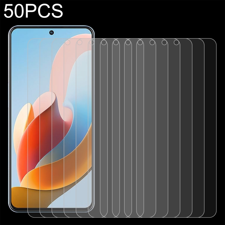 

For ZTE Voyage 40 Pro+ 50pcs 0.26mm 9H 2.5D Tempered Glass Film
