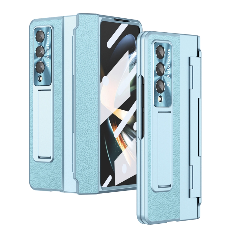 

For Samsung Galaxy Z Fold4 Integrated Full Coverage Phone Case with Hinge(Blue)