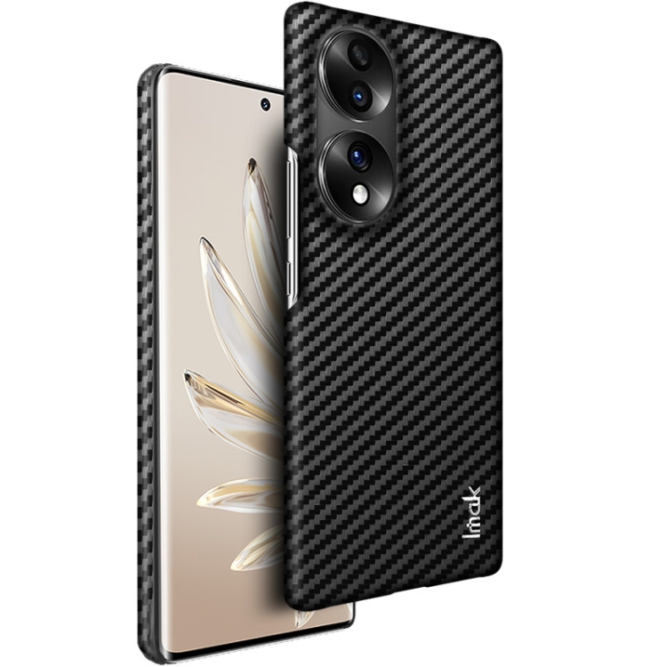 

For Honor 70 5G imak Ruiyi Series Carbon Fiber PU + PC Phone Case