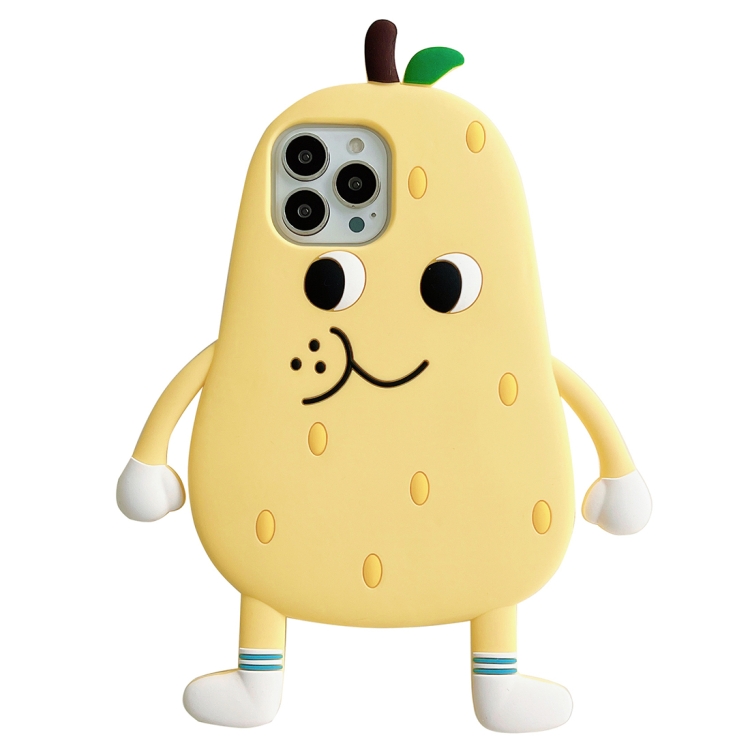 

For iPhone 13 Pro Snow Pear Silicone Phone Case(Yellow)