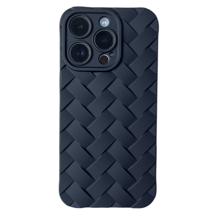 

For iPhone 13 Pro Max Vintage Braided Texture Skin Phone Case(Black)