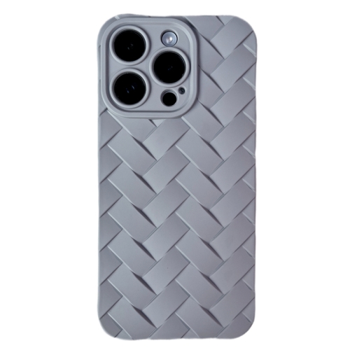 

For iPhone 12 Pro Max Vintage Braided Texture Skin Phone Case(Grey)