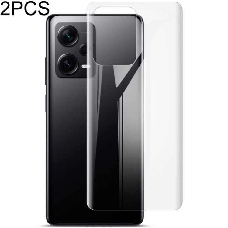 

For Xiaomi Redmi Note 12 Pro+ 5G/Note 12 Explorer 2pcs imak Curved Full Screen Protector Hydrogel Film Back Protector