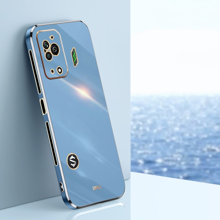 

For Xiaomi Black Shark 5 XINLI Straight Edge 6D Electroplate TPU Phone Case(Celestial Blue)