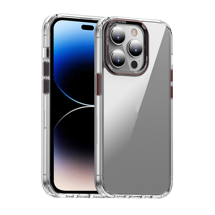 

For iPhone 14 Pro MG Series Crystal Clear Glass Phone Case(White)