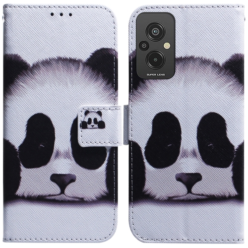 

For Xiaomi Redmi 11 Prime 4G Coloured Drawing Flip Leather Phone Case(Panda)