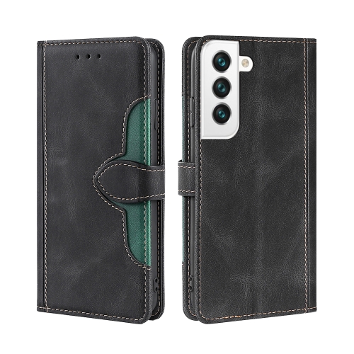 

For Samsung Galaxy S23 5G Skin Feel Magnetic Buckle Leather Phone Case(Black)