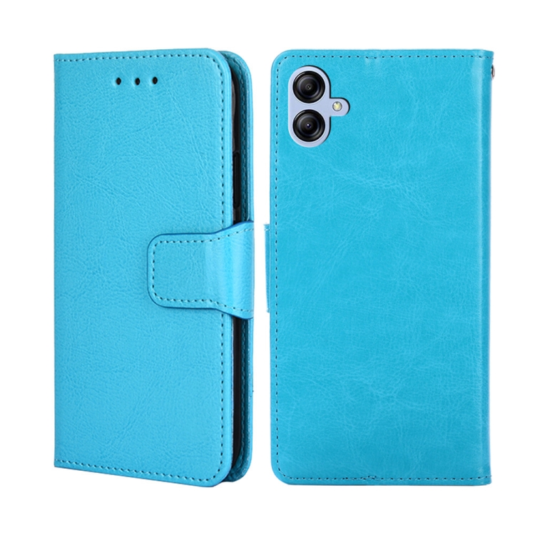 

For Samsung Galaxy A04E Crystal Texture Leather Phone Case(Sky Blue)