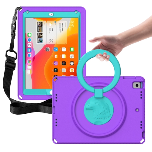

For iPad 5 / 7 / 6 / 8 / 9 EVA + PC Shockproof Tablet Case with Waterproof Frame(Purple)