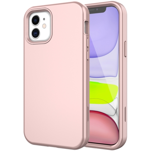 

For iPhone 14 Plus Shockproof PC + TPU Protective Phone Case(Rose Gold)