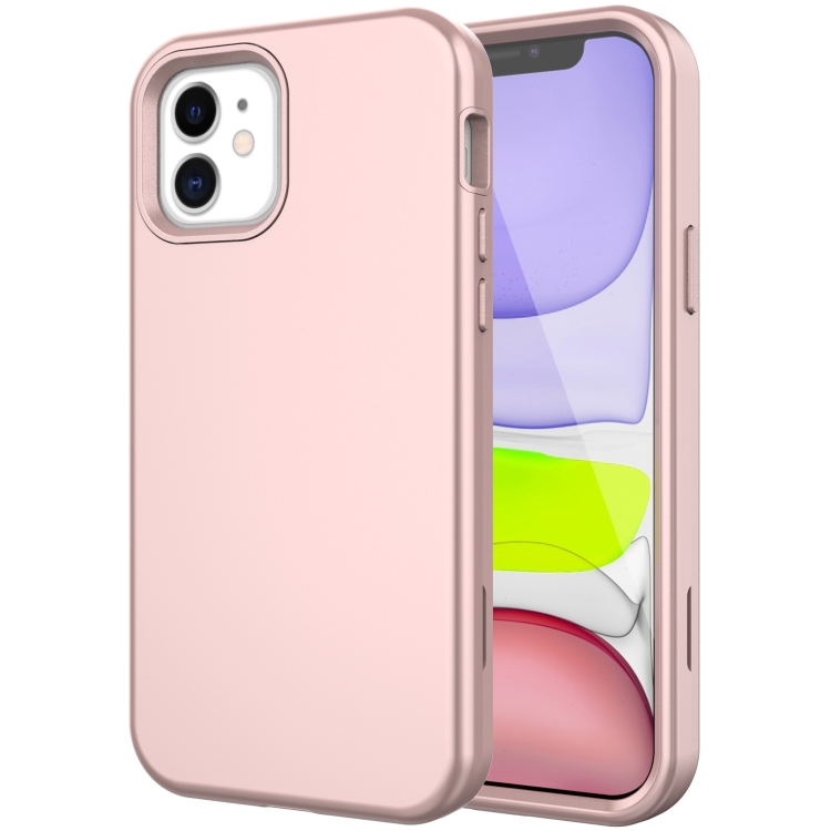 

For iPhone 6s / 6 Shockproof PC + TPU Protective Phone Case(Rose Gold)