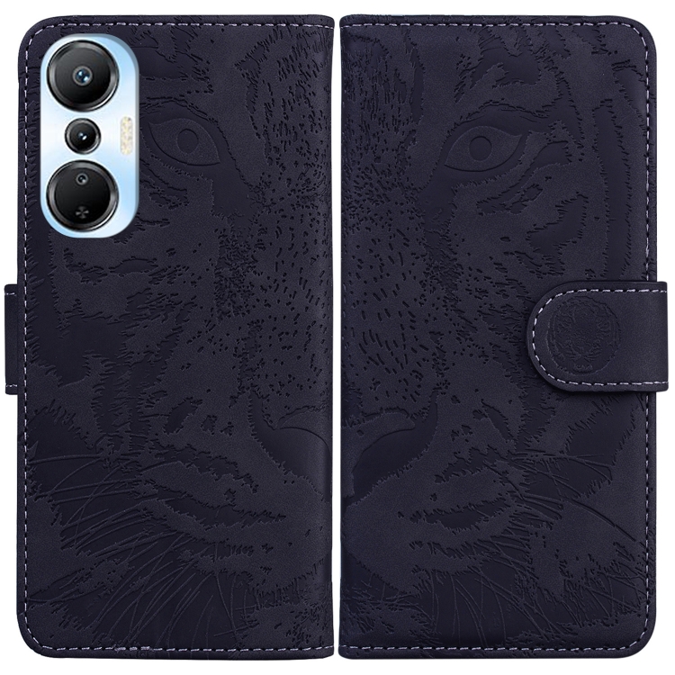 

For Infinix Hot 20s Tiger Embossing Pattern Leather Phone Case(Black)