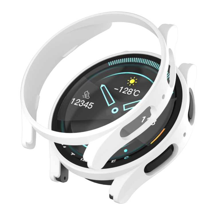 

For Samsung Galaxy Watch5 Pro 45mm Fuel Injection Hollow Watch Protective Case(White)