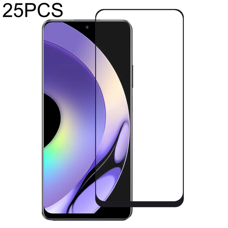 

For Realme 10 Pro 25pcs Full Glue Full Screen Tempered Glass Film
