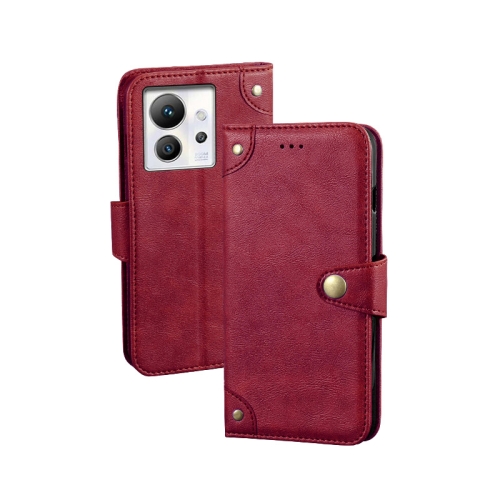 For Infinix Zero Ultra 5G idewei Retro Texture Leather Phone Case(Red)