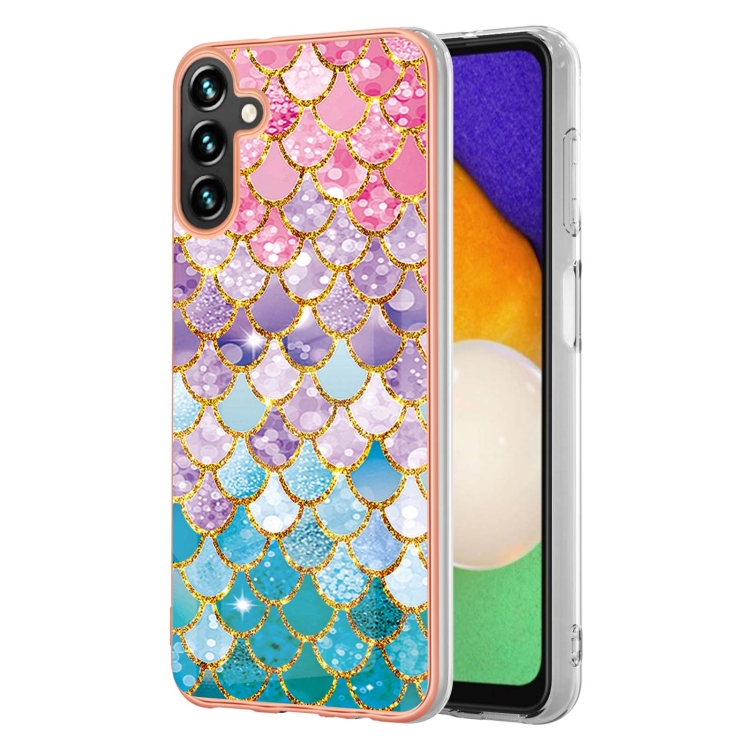 

For Samsung Galaxy A14 5G Electroplating IMD TPU Phone Case(Colorful Scales)