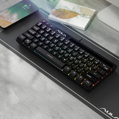 AULA F3061 Wired Mini RGB Backlit Mechanical Keyboard(Black)