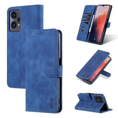 

AZNS Skin Feel Calf Texture Flip Leather Phone Case for OPPO K10x 5G / Realme 9 Pro / Realme Q5 / OnePlus Nord CE 2 Lite 5G(Blue)