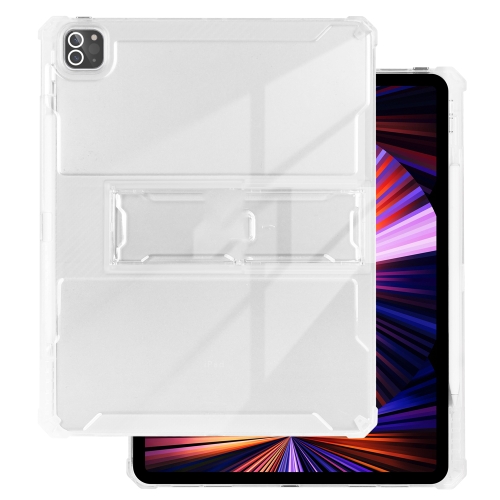 

For iPad Pro 12.9 inch TPU + PC Airbag Full Coverage Shockproof Protective Tablet Case with Pen Slots(Transparent)