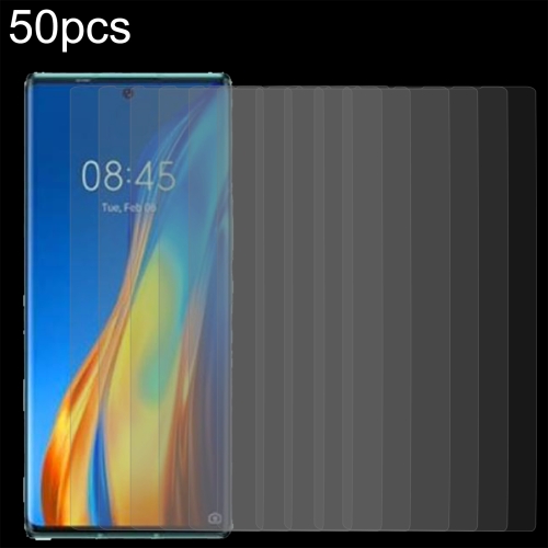 

For Tecno Phantom X2 Pro 50pcs 0.26mm 9H 2.5D Tempered Glass Film