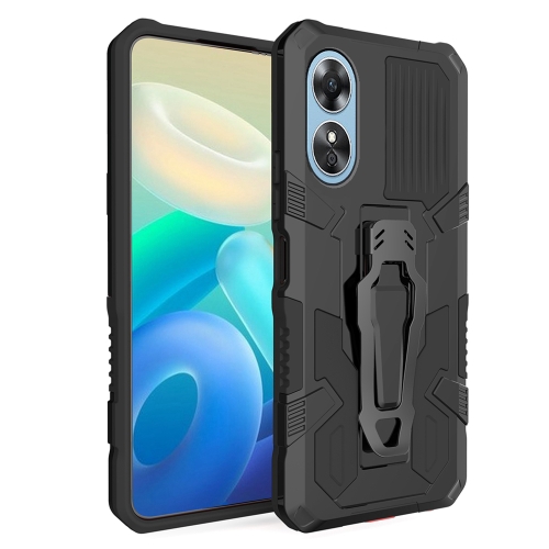 

For OPPO A17 Armor Warrior Shockproof PC + TPU Phone Case(Black)