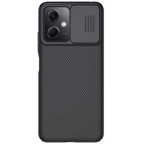 

For Xiaomi Redmi Note 12 China NILLKIN Black Mirror Series PC Camshield Full Coverage Dust-proof Scratch Resistant Case(Black)