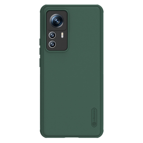 

For Xiaomi 12T Pro NILLKIN Frosted Shield Pro PC + TPU Phone Case(Green)