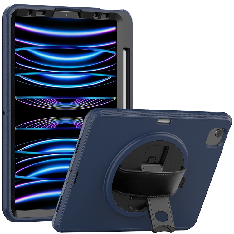 

For iPad Pro 11 2022/2021/2020/2018 / Air 2022/2020 Shockproof TPU + PC Tablet Case(Black+Navy Blue)