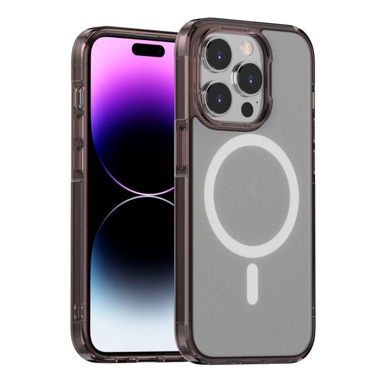 

For iPhone 13 Pro Max Phantom TPU + PC Magsafe Phone Case(Transparent Black)