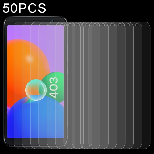 

For TCL 403 50 PCS 0.26mm 9H 2.5D Tempered Glass Film