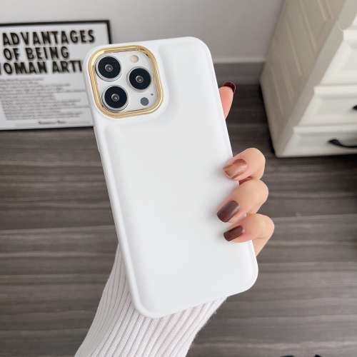 

For iPhone 13 Plating TPU Bread Bubble Phone Case(White)