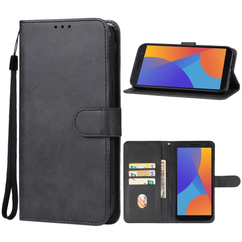 

For Alcatel 1 Ultra Leather Phone Case(Black)