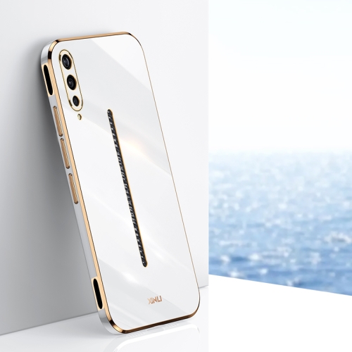 

For vivo iQOO Pro XINLI Straight 6D Plating Gold Edge TPU Phone Case(White)