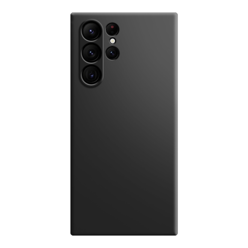 

For Samsung Galaxy S23 Ultra 5G Imitation Liquid Silicone Phone Case(Black)