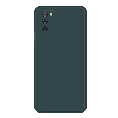 

For Samsung Galaxy A02s EU Version Imitation Liquid Silicone Phone Case(Dark Green)