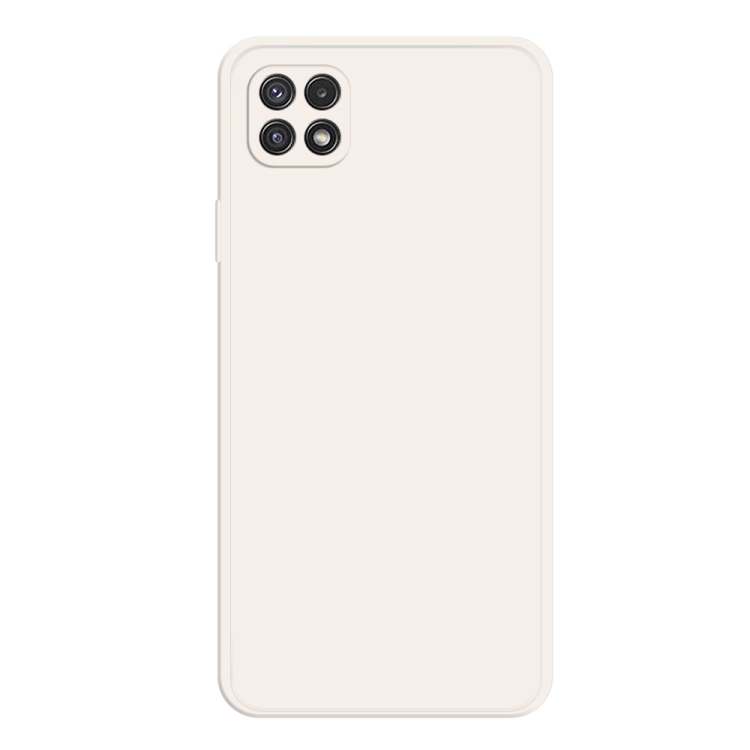 

For Samsung Galaxy A22 5G Imitation Liquid Silicone Phone Case(White)
