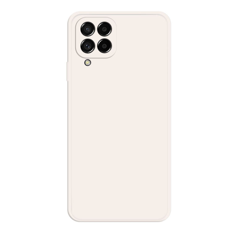 

For Samsung Galaxy M53 Imitation Liquid Silicone Phone Case(White)