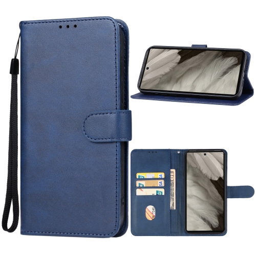 

For Google Pixel 7a Leather Phone Case(Blue)