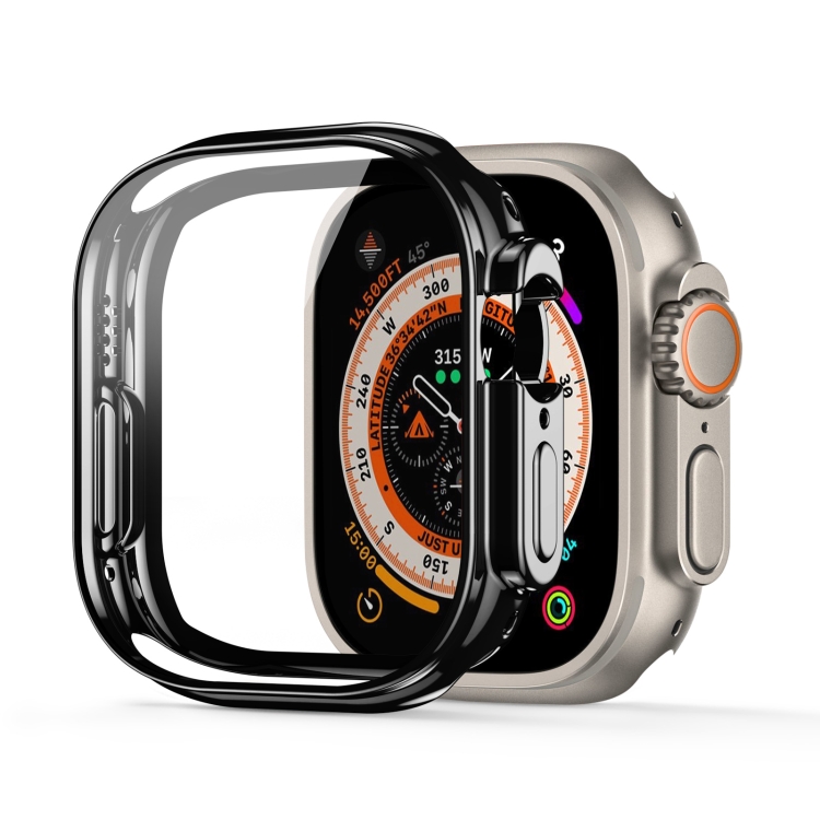 

For Apple Watch Ultra 49mm DUX DUCIS Electroplated TPU Watch Case(Black)