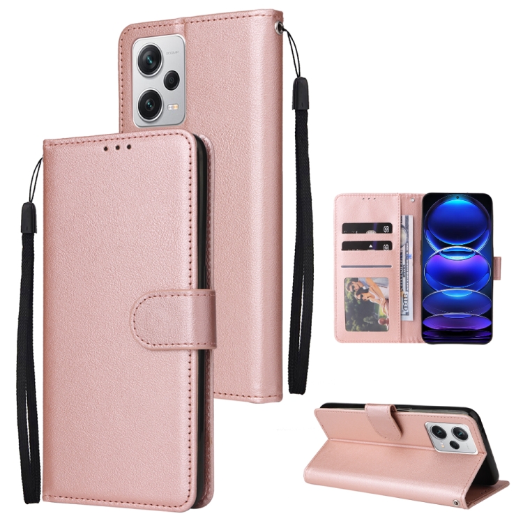 For Xiaomi Redmi Note 12 Pro+ 5g Phone Back Cover Pc+pu Leather Phone Case With